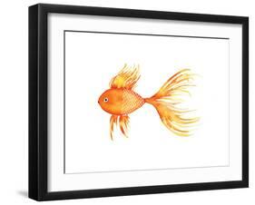 Deep Sea Yellow Fish-Sara Berrenson-Framed Art Print