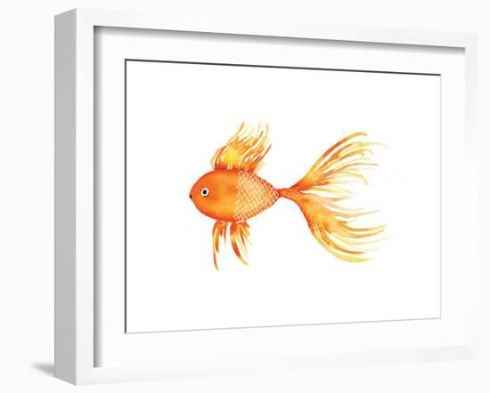 Deep Sea Yellow Fish-Sara Berrenson-Framed Art Print