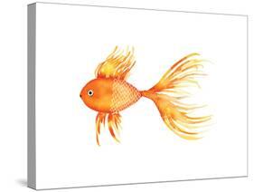 Deep Sea Yellow Fish-Sara Berrenson-Stretched Canvas