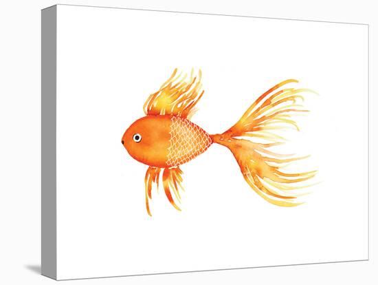 Deep Sea Yellow Fish-Sara Berrenson-Stretched Canvas