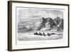 Deep Snow Traveliing, Pub. London 1874-null-Framed Giclee Print