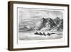 Deep Snow Traveliing, Pub. London 1874-null-Framed Giclee Print