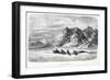 Deep Snow Traveliing, Pub. London 1874-null-Framed Giclee Print