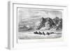 Deep Snow Traveliing, Pub. London 1874-null-Framed Giclee Print