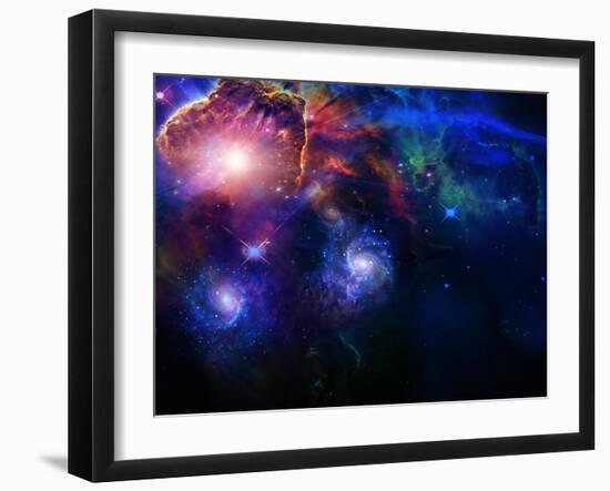 Deep Space-rolffimages-Framed Art Print