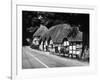 Deep Thatched Cottages at  Wherwell, Hampshire, England-J. Chettlburgh-Framed Photographic Print