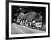 Deep Thatched Cottages at  Wherwell, Hampshire, England-J. Chettlburgh-Framed Photographic Print