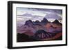 Deep Twilight, Pyrenees, C.1912-13 (Oil on Panel)-James Dickson Innes-Framed Giclee Print