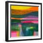 Deep Within the South Downs, 2021 (acrylic on canvas)-Faye Bridgwater-Framed Giclee Print