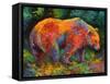 Deep Woods Grizz-Marion Rose-Framed Stretched Canvas