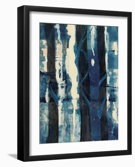 Deep Woods II Indigo-Albena Hristova-Framed Art Print