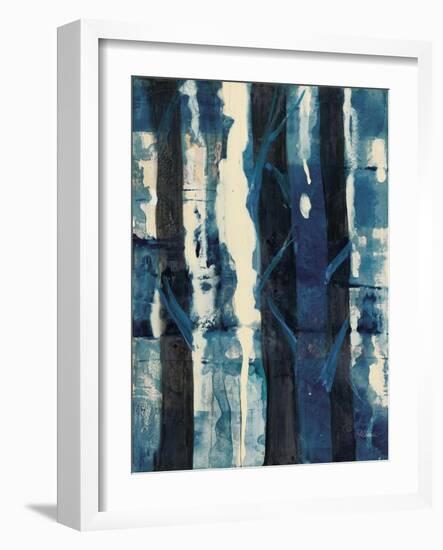 Deep Woods II Indigo-Albena Hristova-Framed Art Print