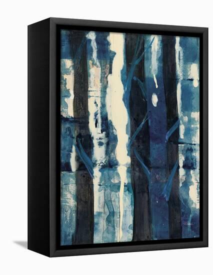 Deep Woods II Indigo-Albena Hristova-Framed Stretched Canvas