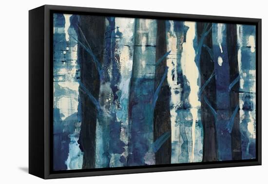Deep Woods III Indigo-Albena Hristova-Framed Stretched Canvas