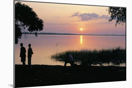 Deepa Village, in are of the Anouak Ethnic People, Edge of Lake Tata, Ilubador State, Ethiopia-Bruno Barbier-Mounted Photographic Print