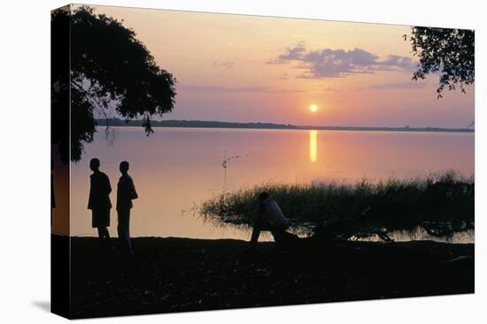 Deepa Village, in are of the Anouak Ethnic People, Edge of Lake Tata, Ilubador State, Ethiopia-Bruno Barbier-Stretched Canvas