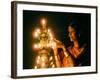 Deepawali Lamps-null-Framed Photographic Print