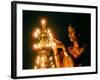 Deepawali Lamps-null-Framed Photographic Print