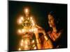 Deepawali Lamps-null-Mounted Photographic Print