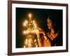 Deepawali Lamps-null-Framed Photographic Print