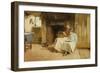 Deeply Interesting, 1904 (Pencil and Watercolour)-Carlton Alfred Smith-Framed Giclee Print