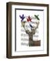 Deer and Birds Nests-Fab Funky-Framed Art Print