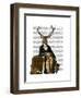 Deer and Chair Full-Fab Funky-Framed Art Print