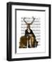 Deer and Chair Full-Fab Funky-Framed Art Print