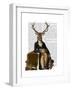 Deer and Chair Full-Fab Funky-Framed Art Print