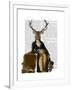 Deer and Chair Full-Fab Funky-Framed Art Print