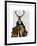 Deer and Chair Full-Fab Funky-Framed Art Print