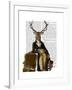 Deer and Chair Full-Fab Funky-Framed Art Print