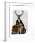 Deer and Chair Full-Fab Funky-Framed Art Print