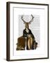 Deer and Chair Full-Fab Funky-Framed Art Print