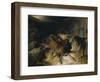 Deer and Deer Hounds in a Mountain Torrent ('The Hunted Stag')-Edwin Henry Landseer-Framed Giclee Print