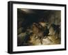 Deer and Deer Hounds in a Mountain Torrent ('The Hunted Stag')-Edwin Henry Landseer-Framed Giclee Print