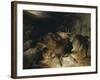 Deer and Deer Hounds in a Mountain Torrent ('The Hunted Stag')-Edwin Henry Landseer-Framed Giclee Print