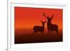 Deer and Doe-Rudall30-Framed Premium Giclee Print
