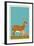 Deer and Fawn - Version #2-Lantern Press-Framed Art Print