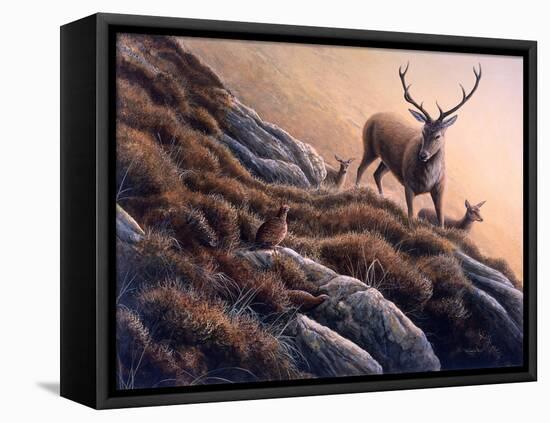 Deer and Grouse-Jeremy Paul-Framed Stretched Canvas