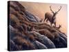 Deer and Grouse-Jeremy Paul-Stretched Canvas