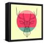 Deer and Sunset-Lisa Kroll-Framed Stretched Canvas