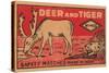 Deer And Tiger Safety Matches-null-Stretched Canvas