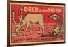 Deer And Tiger Safety Matches-null-Framed Art Print