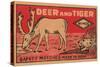 Deer And Tiger Safety Matches-null-Stretched Canvas