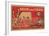 Deer And Tiger Safety Matches-null-Framed Art Print