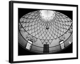 Deer Antlers Hanging in Domed Ceiling of Gordon Castle-William Sumits-Framed Photographic Print