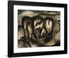 Deer at a Spring-Franz Marc-Framed Giclee Print