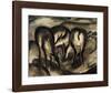 Deer at a Spring-Franz Marc-Framed Giclee Print