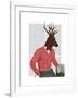 Deer at the Bar-Fab Funky-Framed Art Print